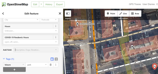 Adding additional fields in Open Street Maps