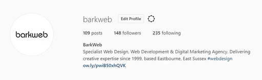 Barkweb Instagram profile Barkweb Instagram profile