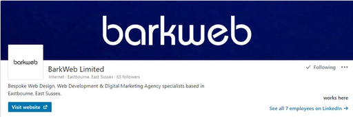 Barkweb LinkedIn profile