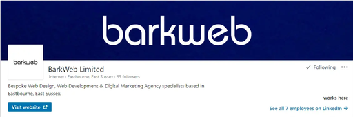 Barkweb LinkedIn profile Barkweb LinkedIn profile