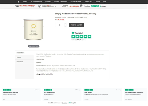 Screenshot of ADS Trustpilot Screenshot of ADS Trustpilot