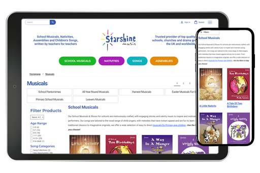 Starshine Music Ecommerce website
