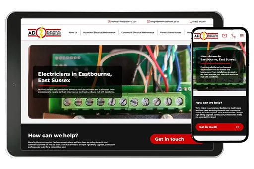 AD Electrical Case Study | Web Design & SEO - BarkWeb